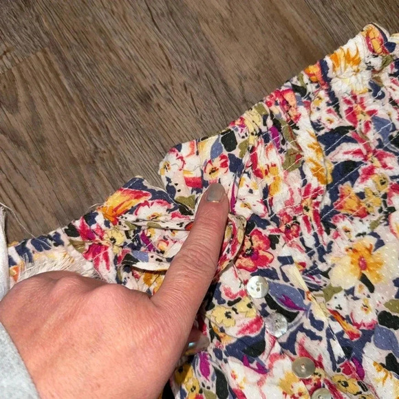 Rose & Rhyme • Floral Front Button Maxi Skirt - Picture 2 of 10